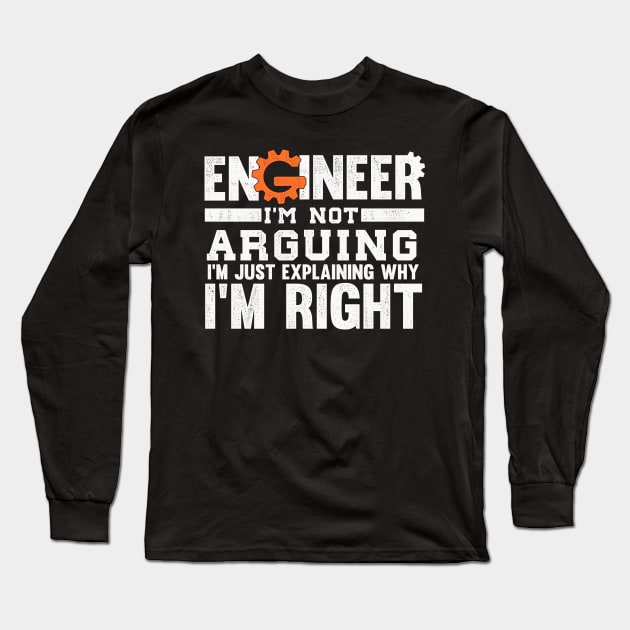 Funny engineer quote gift Long Sleeve T-Shirt by Shirtttee